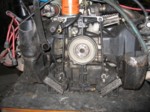 Motor bakside f�r vask