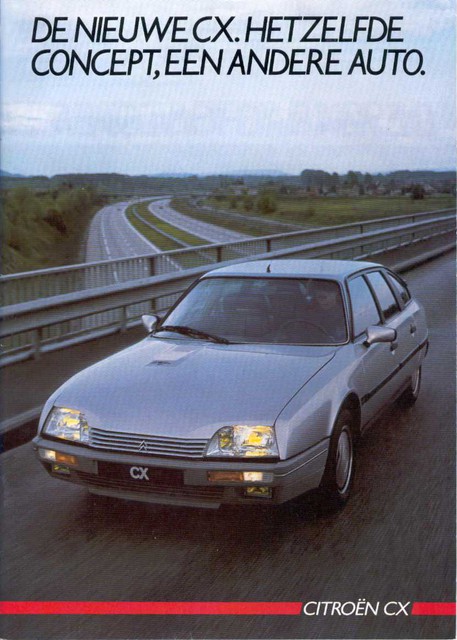 CX-brosjyre 1986 Forside