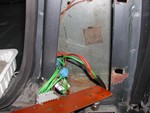 Alle ledingene er rengjort og det var ogs� en ledning som var irret i stykker. Den ble fikset, og da ble det lys i lampa oppunder taket.