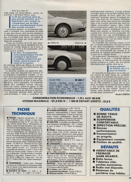 Essai CX 22 TRS 85 4